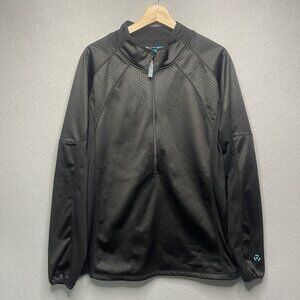 Axial Jacket Mens Sz XL Black Blue Full Zip Athletic Outdoor Cycle Performance